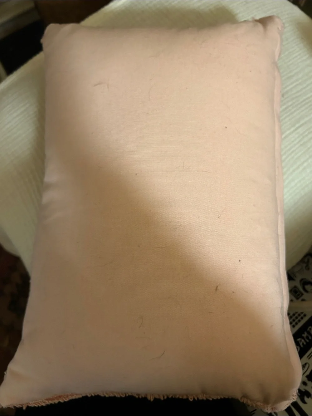 Plush Pink 'LOVE' Hooked Accent Pillow with Red Heart
